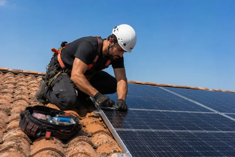Maintenance et monitoring de panneaux solaires à la Châtaigneraie